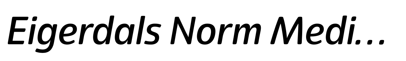 Eigerdals Norm Medium Italic