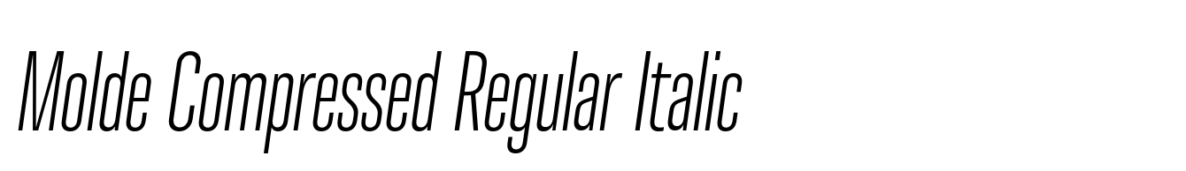 Molde Compressed Regular Italic