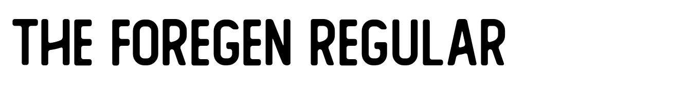 The Foregen Regular