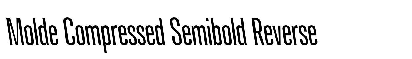 Molde Compressed Semibold Reverse
