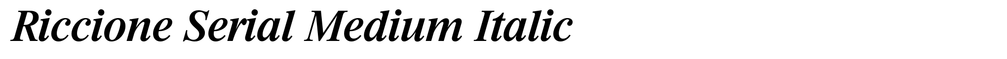 Riccione Serial Medium Italic image