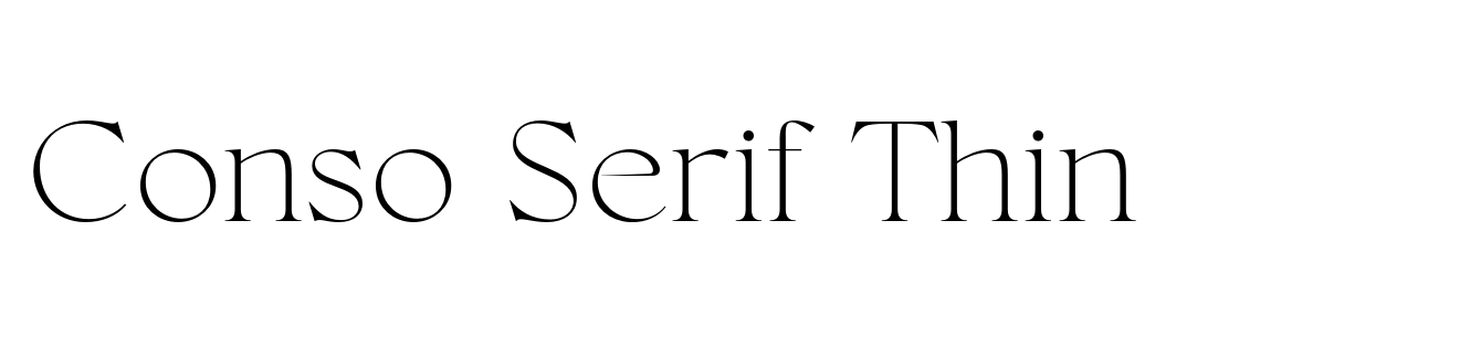 Conso Serif Thin