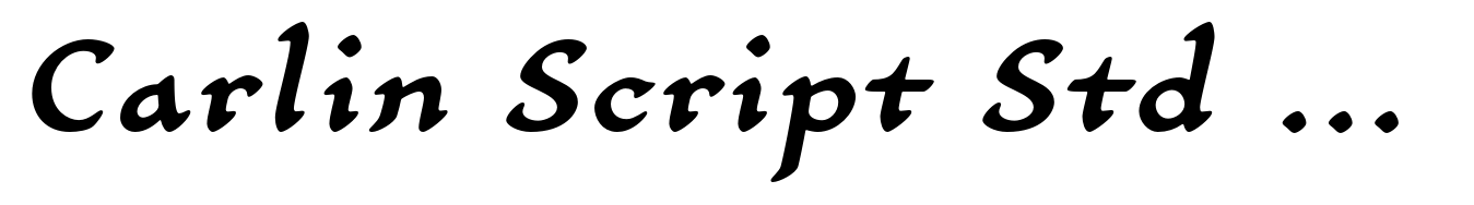 Carlin Script Std Medium Italic