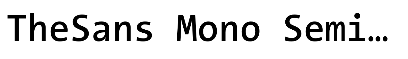 TheSans Mono SemiCondensed SemiBold