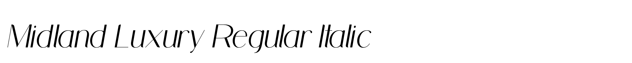 Midland Luxury Regular Italic image