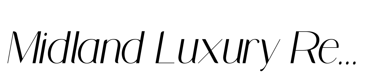 Midland Luxury Regular Italic