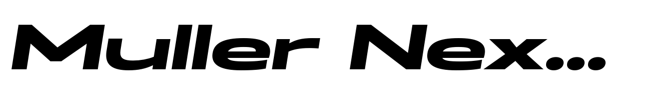 Muller Next Expanded Bold Italic