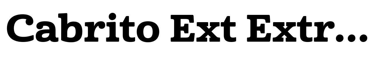 Cabrito Ext ExtraBold