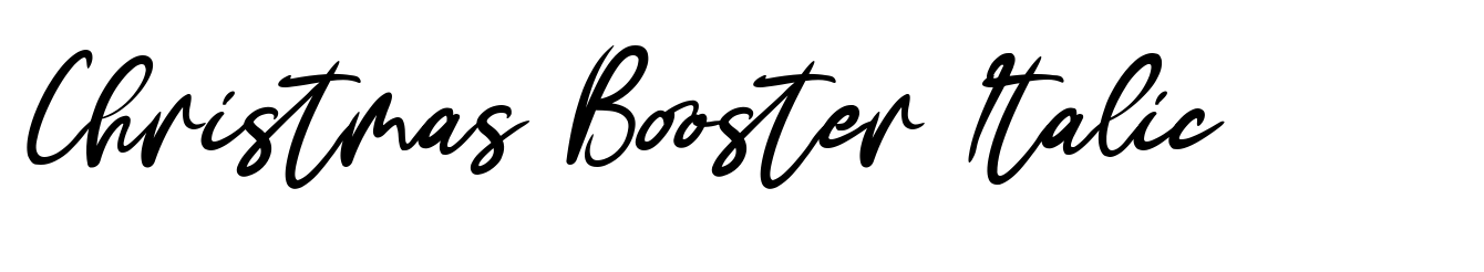 Christmas Booster Italic