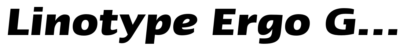 Linotype Ergo Greek Bold Italic