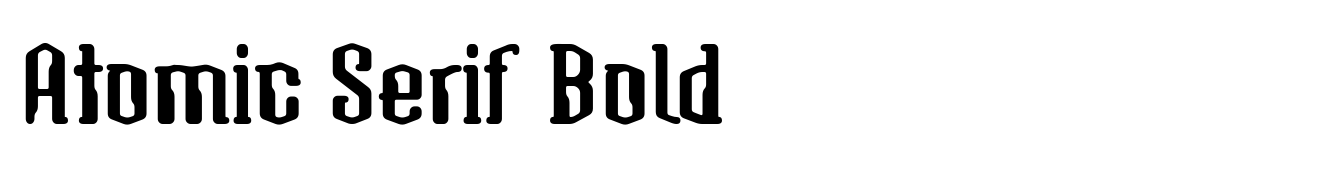 Atomic Serif Bold