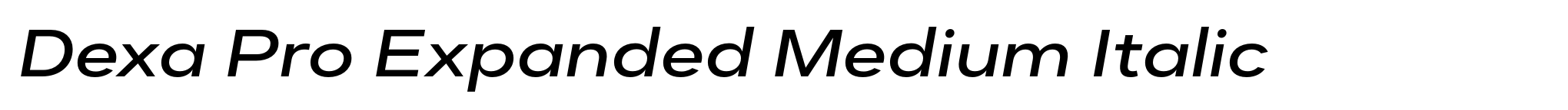 Dexa Pro Expanded Medium Italic image