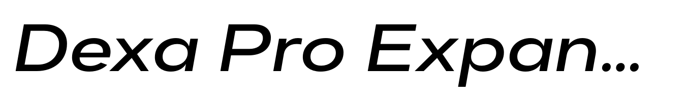 Dexa Pro Expanded Medium Italic