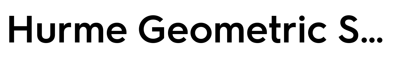 Hurme Geometric Sans 2 SemiBold