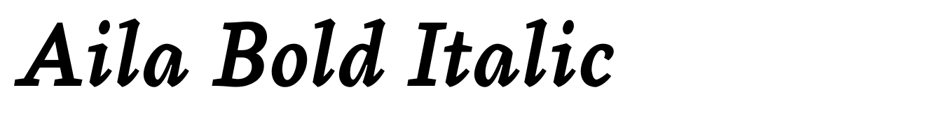 Aila Bold Italic