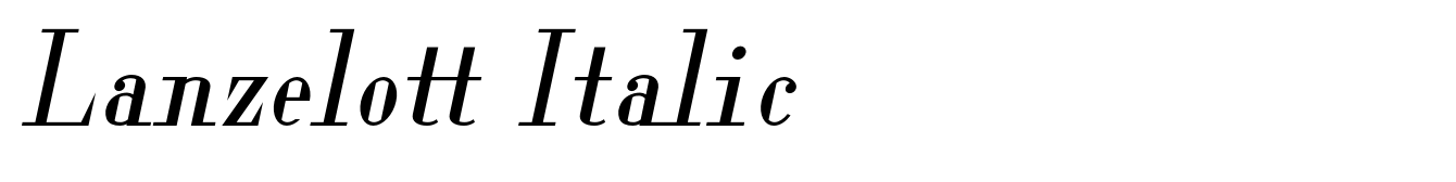 Lanzelott Italic