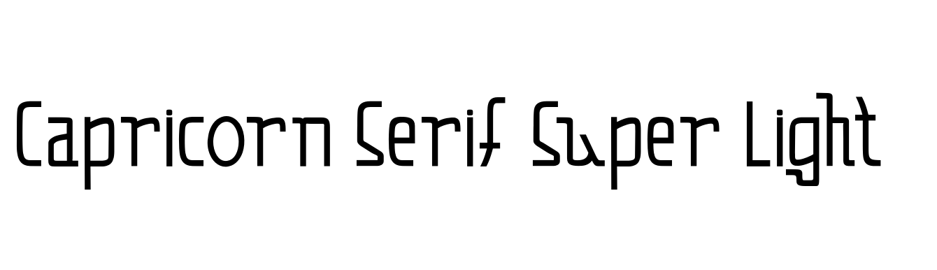 Capricorn Serif Super Light