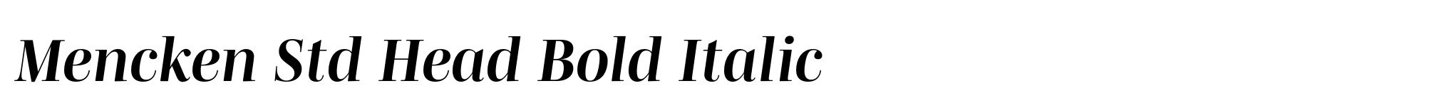 Mencken Std Head Bold Italic image