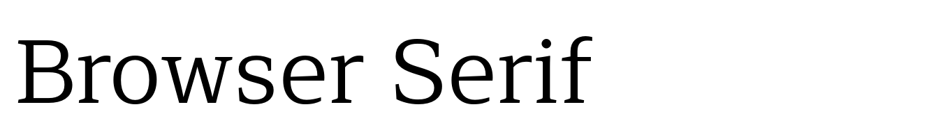 Browser Serif