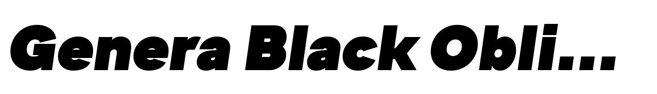 Genera Black Oblique
