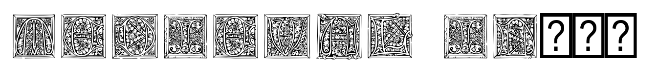Medieval Initials Regular