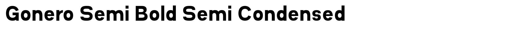 Gonero Semi Bold Semi Condensed image