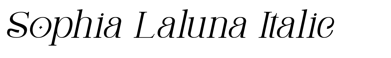 Sophia Laluna Italic