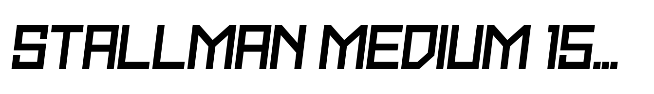 Stallman Medium 150 Oblique