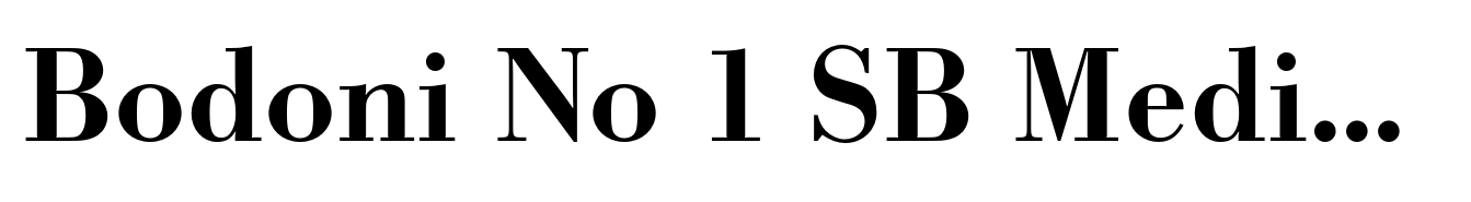 Bodoni No 1 SB Medium