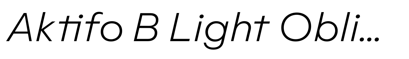 Aktifo B Light Oblique