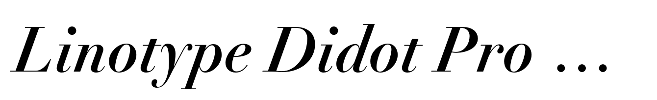 Linotype Didot Pro Bold Italic