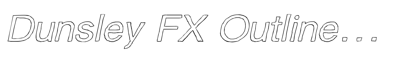 Dunsley FX Outline Italic