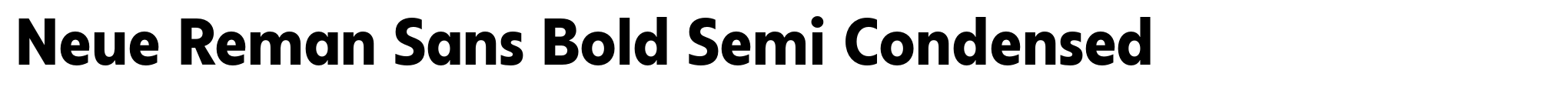Neue Reman Sans Bold Semi Condensed image