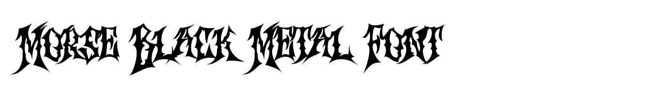 Morse Black Metal Font