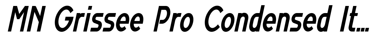 MN Grissee Pro Condensed Italic
