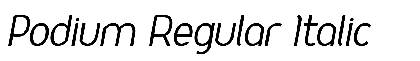 Podium Regular Italic