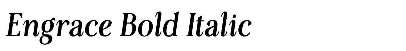 Engrace Bold Italic