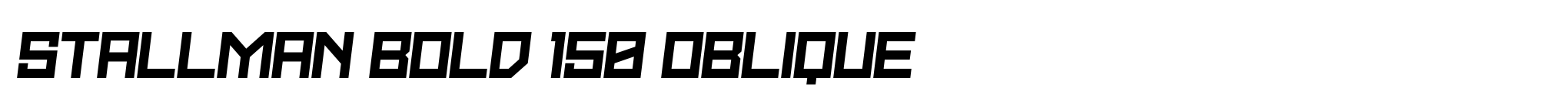 Stallman Bold 150 Oblique image