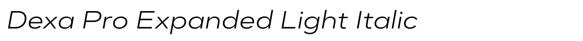 Dexa Pro Expanded Light Italic image