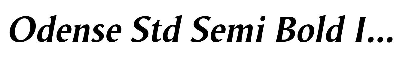 Odense Std Semi Bold Italic