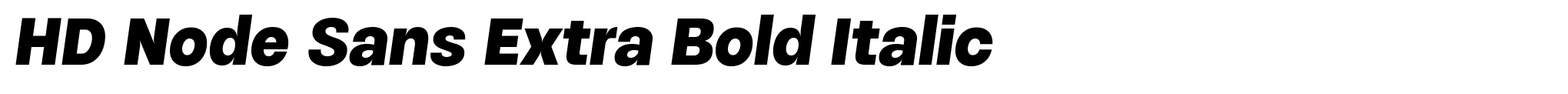 HD Node Sans Extra Bold Italic image