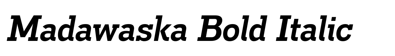 Madawaska Bold Italic