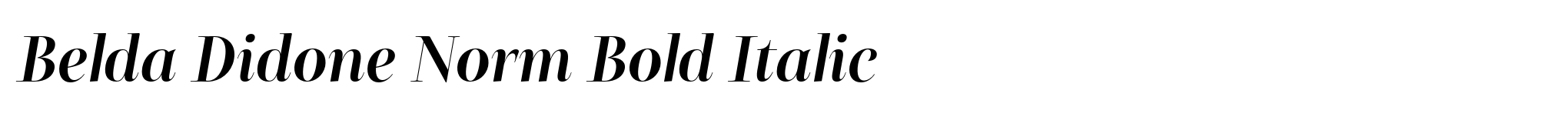 Belda Didone Norm Bold Italic image