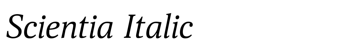 Scientia Italic