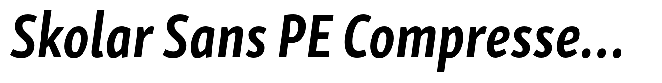 Skolar Sans PE Compressed Bold Italic