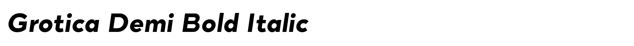 Grotica Demi Bold Italic image