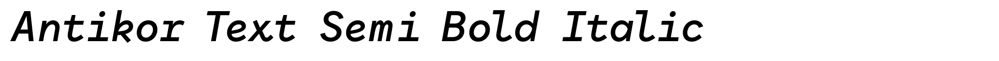 Antikor Text Semi Bold Italic image