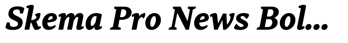 Skema Pro News Bold Italic