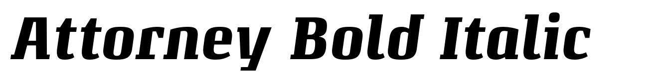 Attorney Bold Italic