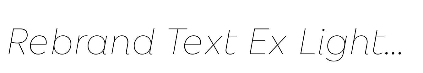 Rebrand Text Ex Light it